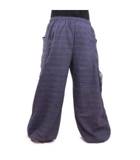 Thai Hippie Hose zum Zubinden Ethno Applikation Cottonmix