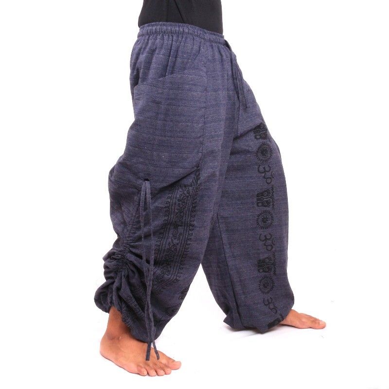 Thai Hippie pants for tying Ethno application Cottonmix