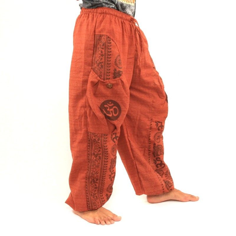 Pantalon Thai Hippie pour attacher le motif du Tibet