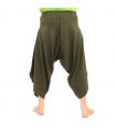 Harem Caprihose mit Spiralmuster aus Baumwolle