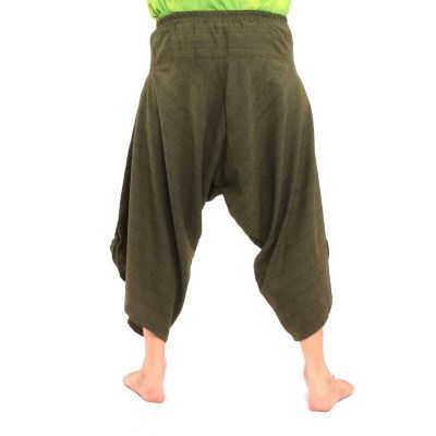 Pantalon capri Harem avec motif en coton en spirale