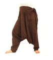Harem pants - with small side pocket on the side to tie brown