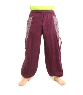 Thai hippie pants for tying Ethno application made of heavy cotton