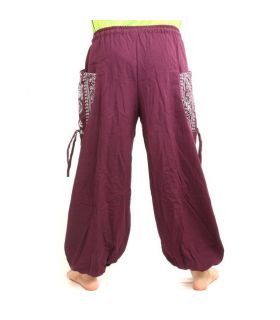 Thai hippie pants for tying Ethno application made of heavy cotton