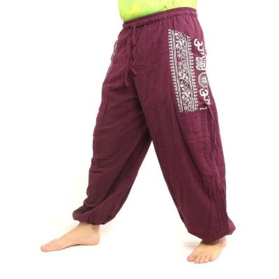 Thai hippie pants for tying Ethno application of heavy cotton