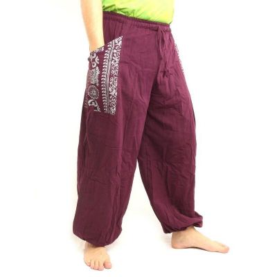 Thai hippie pants for tying Ethno application of heavy cotton