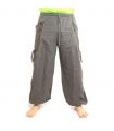 Pantalons hippie thaïlandais pour la ligature Application ethno du coton lourd