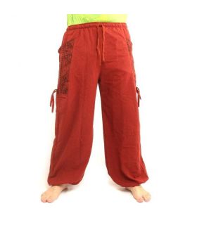 Thai hippie pants for tying Ethno application made of heavy cotton