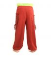Pantalons hippie thaïlandais pour la ligature Application ethno du coton lourd