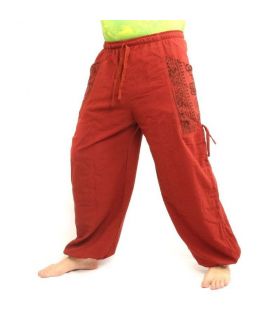 Thai hippie pants for tying Ethno application made of heavy cotton