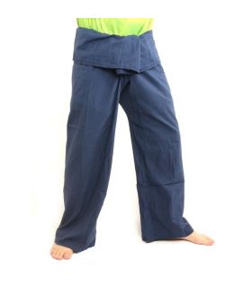 Thai Fischerhose extra lang- Baumwolle Kornblumen blau