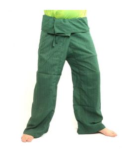 Thai Fischerhose   Cottonmix extra lang - grün