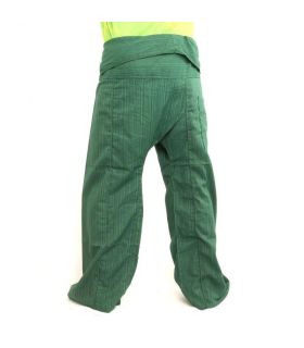 Pantalon Thai Fisherman Cottonmix extra long - vert