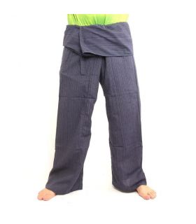 Pantalon de pêcheur thaïlandais Cottonmix extra long - bleu