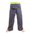 Pantalon de pêcheur thaïlandais Cottonmix extra long - bleu