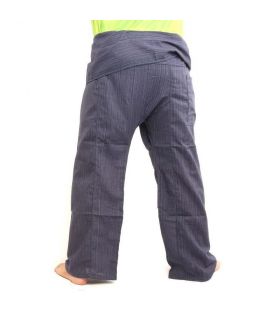 Pantalon de pêcheur thaïlandais Cottonmix extra long - bleu
