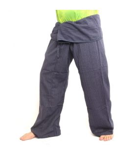Pantalon de pêcheur thaïlandais Cottonmix extra long - bleu