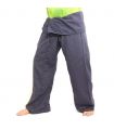 Pantalon de pêcheur thaïlandais Cottonmix extra long - bleu