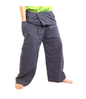 Thai Fischerhose   Cottonmix extra lang - blau
