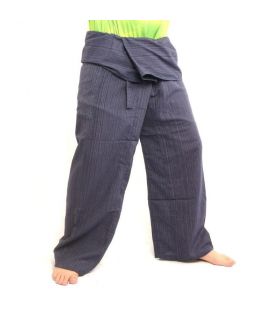 Thai Fischerhose   Cottonmix extra lang - blau