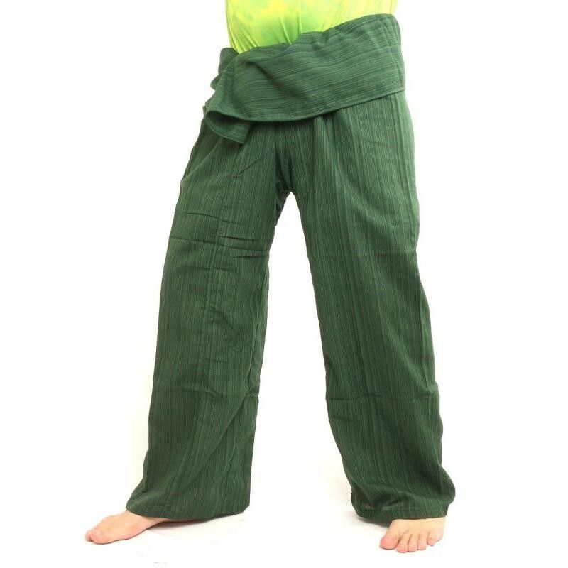 Thai Fisherman Pants Cottonmix extra long - green