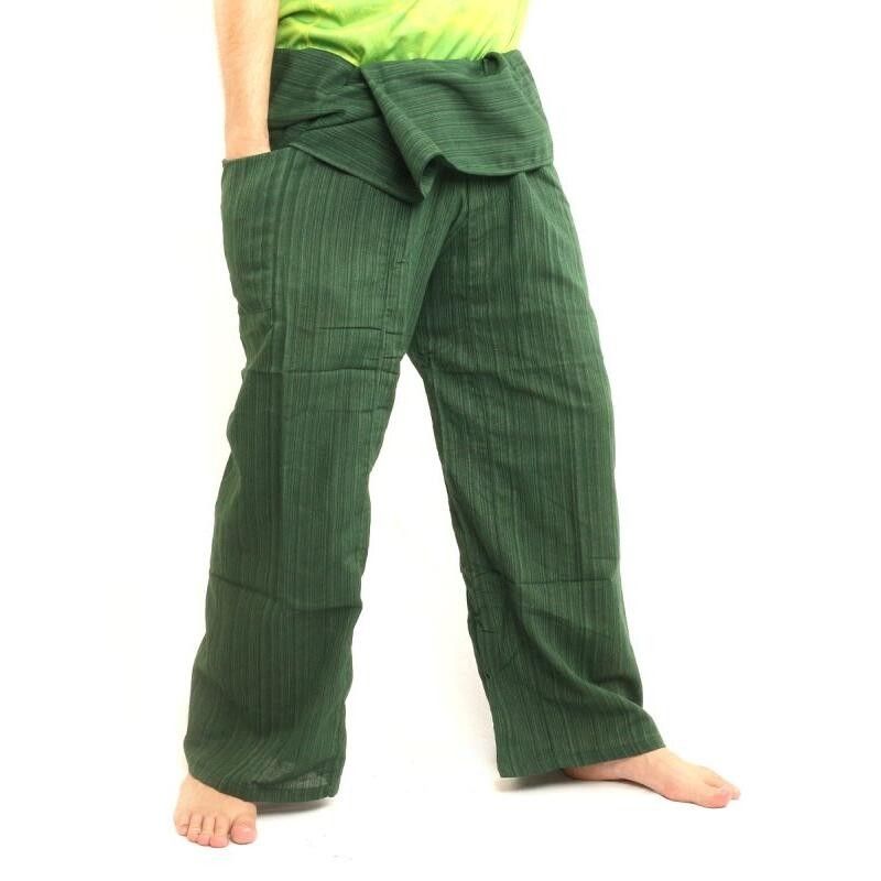 Thai Fisherman Pants Cottonmix extra long - green