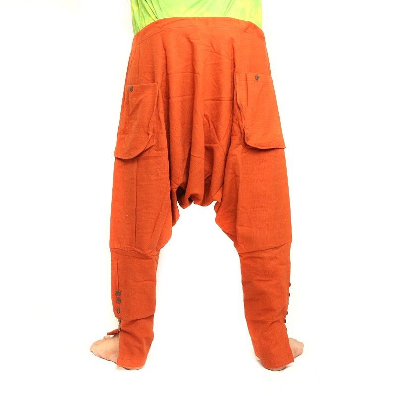 Haremshose - Baumwolle - orange