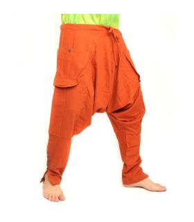 Haremshose - Baumwolle - orange