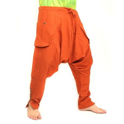 Haremshose - Baumwolle - orange