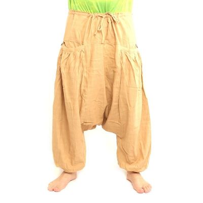 Aladinhose mit 2 tiefen Seitentaschen, creme