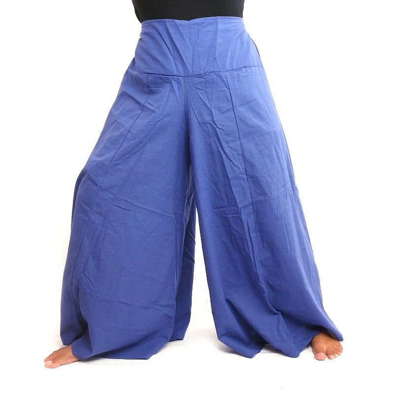Samurai Hose Baumwolle blau