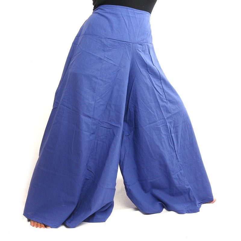 Samurai Hose Baumwolle blau