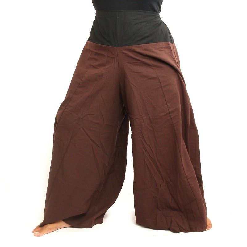 Samurai pants cotton brown, black