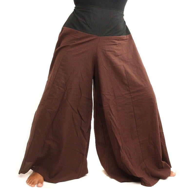 Samurai pants cotton brown, black