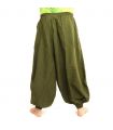 harem pants cotton olive green