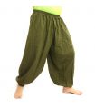 harem pants cotton olive green