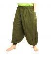 harem pants cotton olive green
