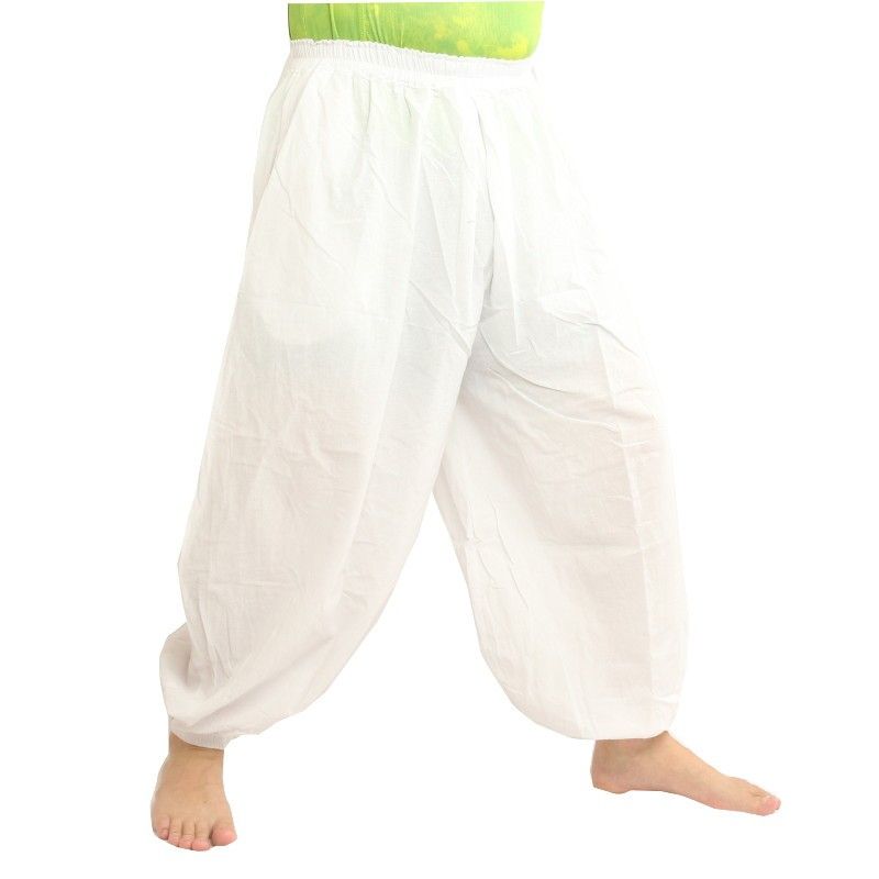 harem pants cotton - white