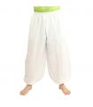 pantalon de harem en coton - blanc