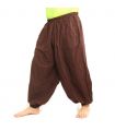 Sarouel en coton marron