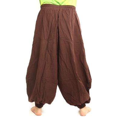 Harem pants cotton brown