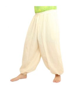 Harem pants cotton undyed