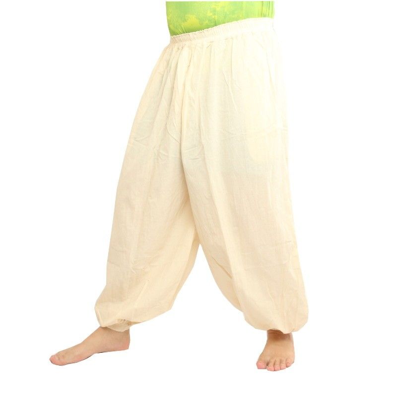 Harem pants cotton undyed