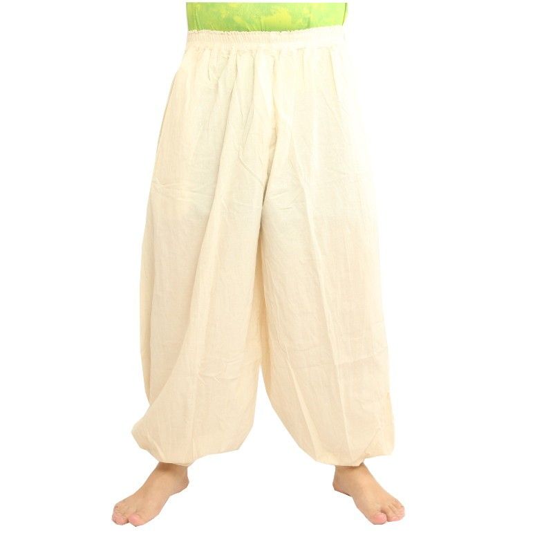 Harem pants cotton undyed