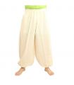 Sarouel en coton non teint