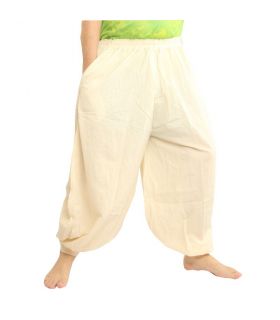 Harem pants cotton undyed