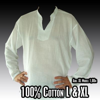 Thai cotton shirt white size XL