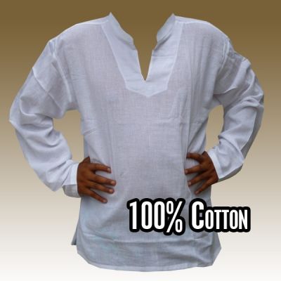 Thai cotton shirt white size XXL