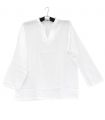 Camisa de algodón tailandesa blanca talla XXXL