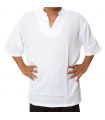 Razia Fashion - light Thai cotton shirt white size XXL